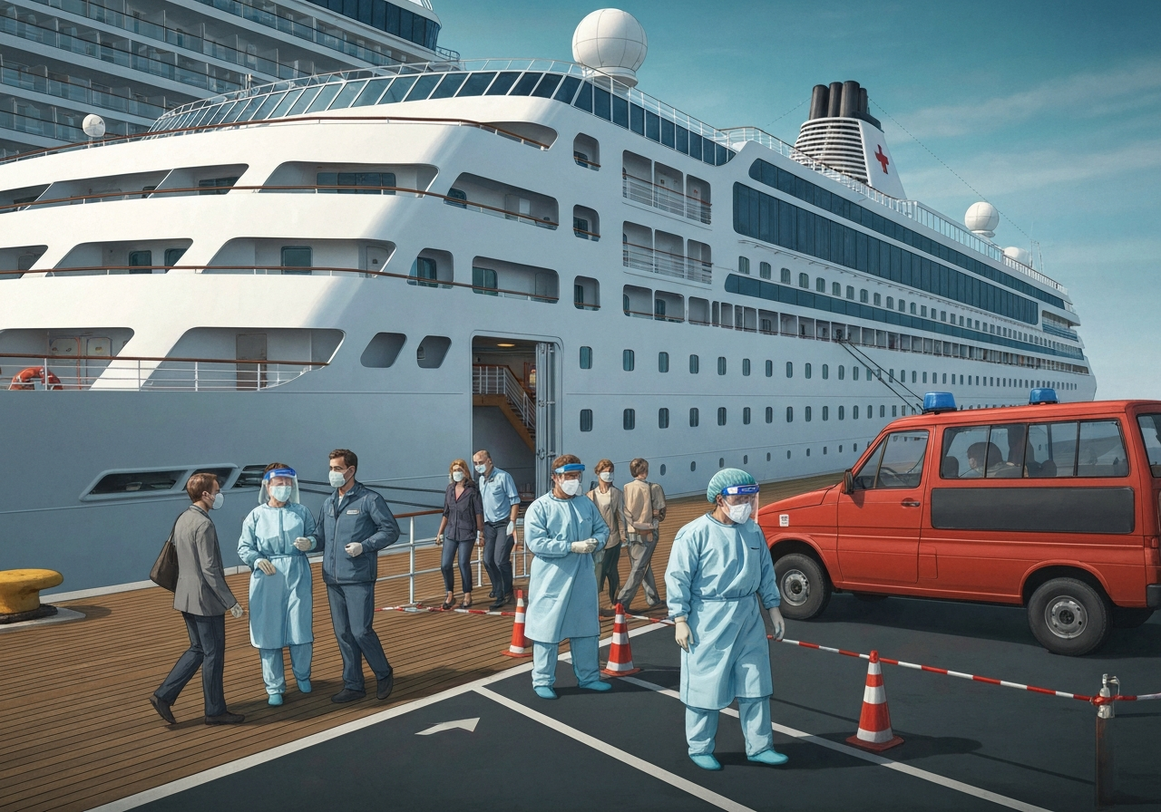 Kanadisk turist tester positivt for hantavirus etter cruiseskiputbrudd
