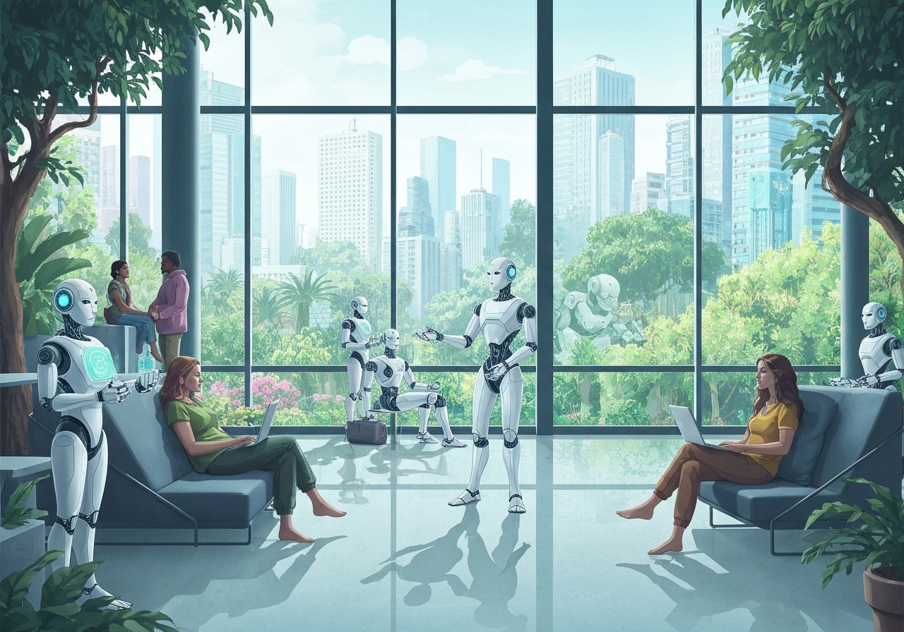 Elon Musk spår at AI og roboter vil gjøre penger irrelevante og arbeid valgfritt