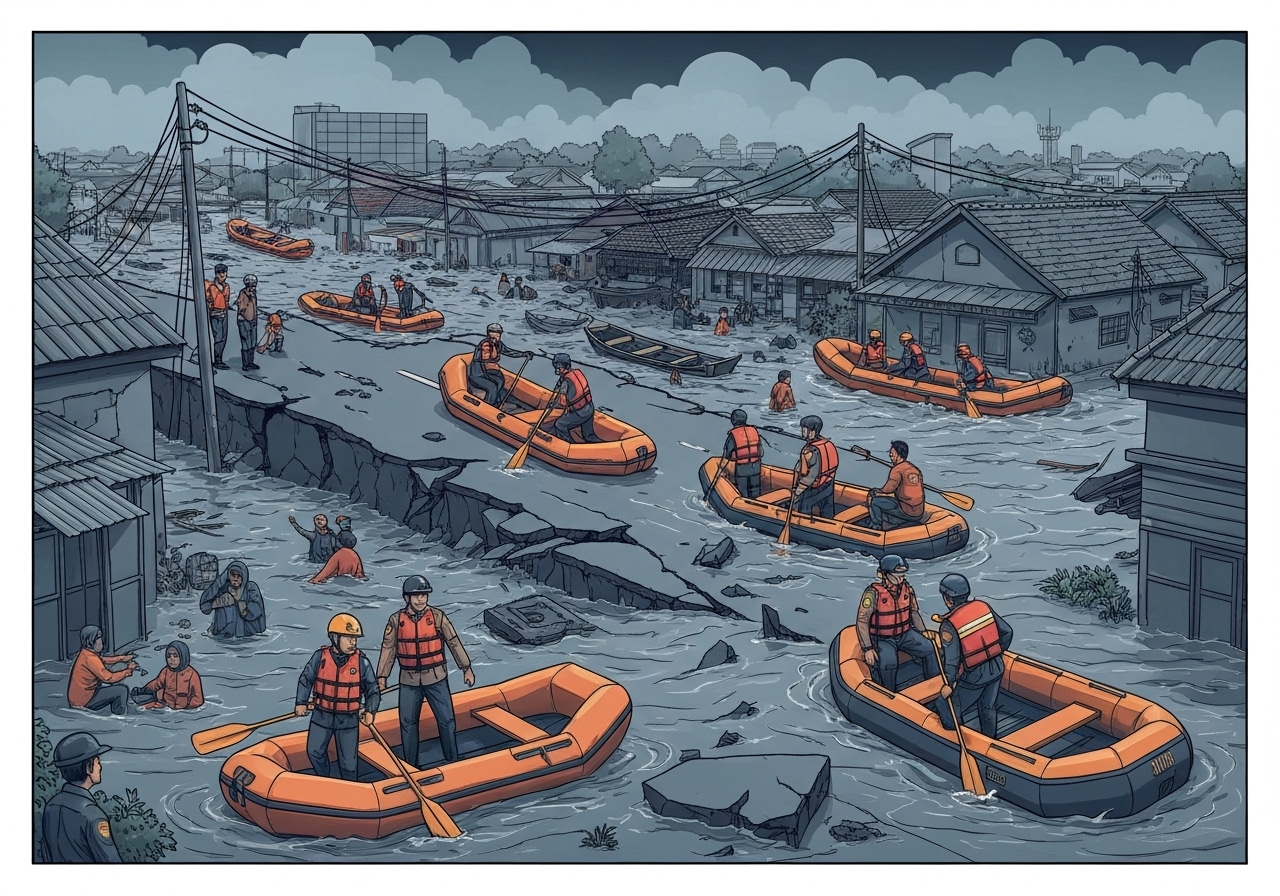 Flomkatastrofe i Indonesia: Minst 900 døde etter kraftige regnskyll