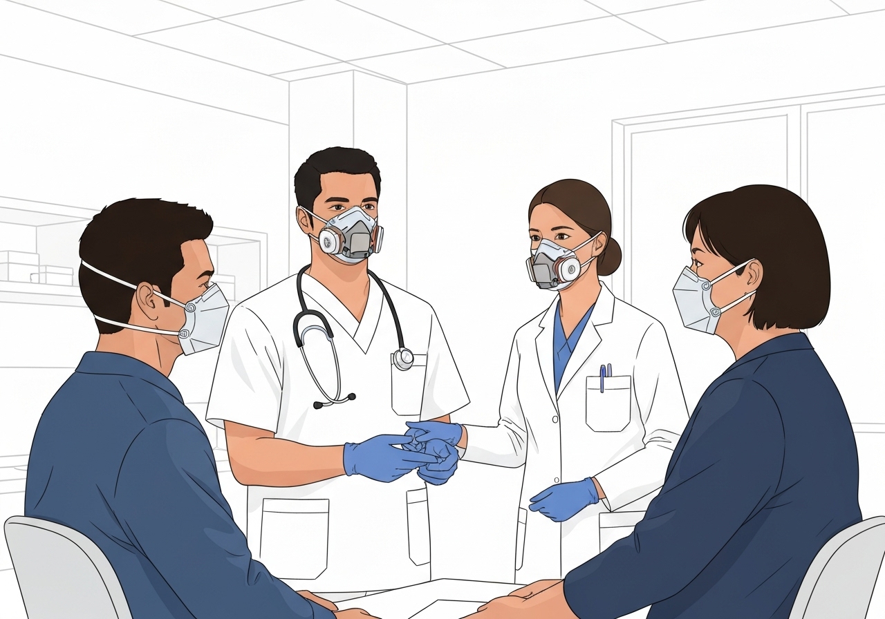 WHO anbefales å erstatte kirurgiske munnbind med respiratormasker for helsepersonell