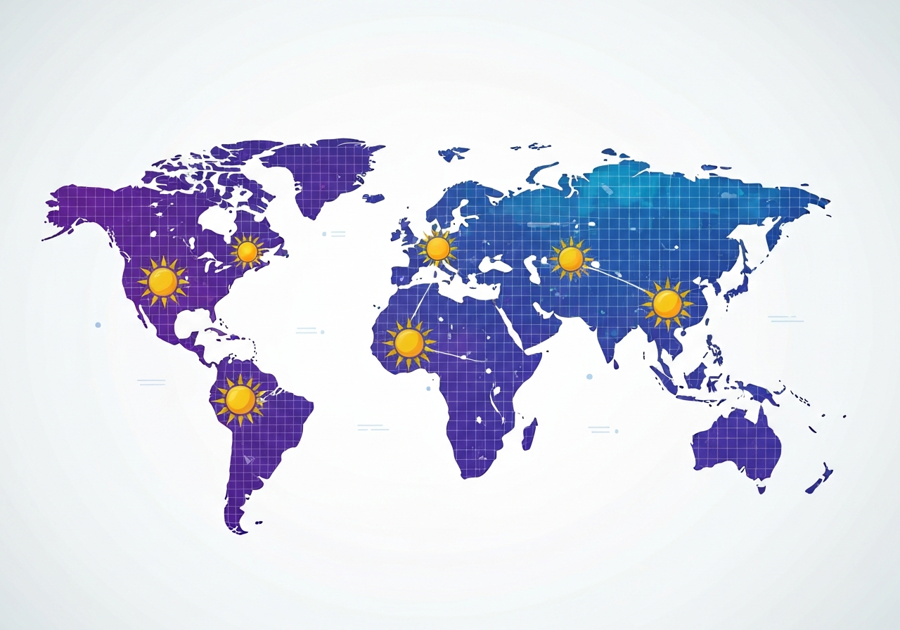Global vekst i solenergi overgår alle andre energikilder