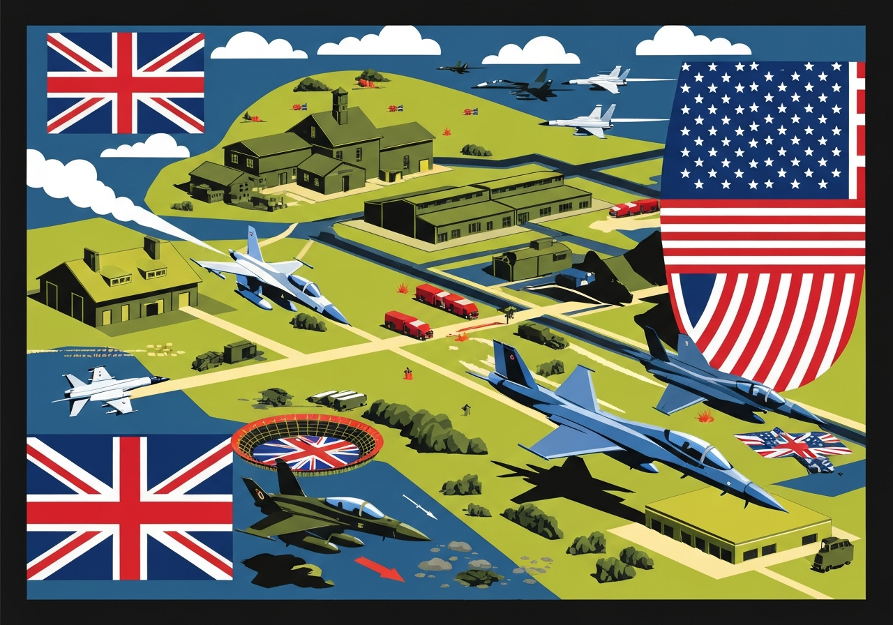 Storbritannia tillater USA å bruke britiske baser for defensive angrep mot Iran