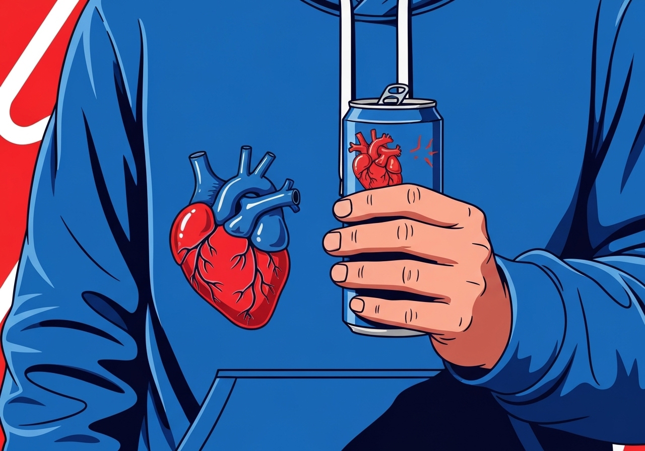 Overdrevent inntak av energidrikker kan føre til alvorlige helseproblemer