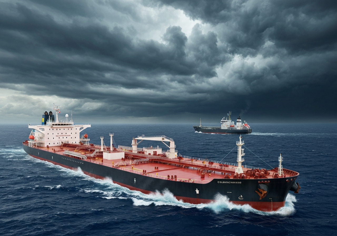 Fransk marine beslaglegger russisk oljetanker i Atlanterhavet