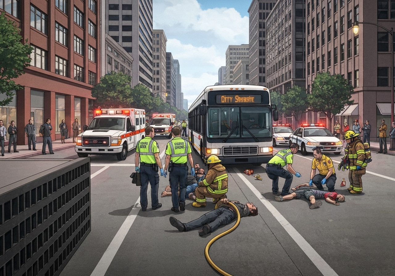 Ingen mistanke om forsett i forbindelse med bussulykken