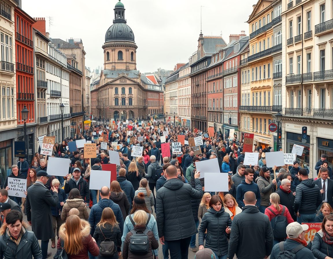 Protester brer om seg i Europa med ulike krav