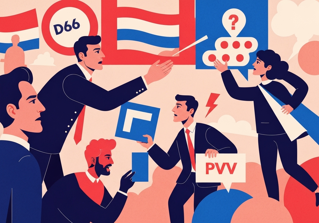 D66 vinner valget i Nederland med knapp margin over PVV