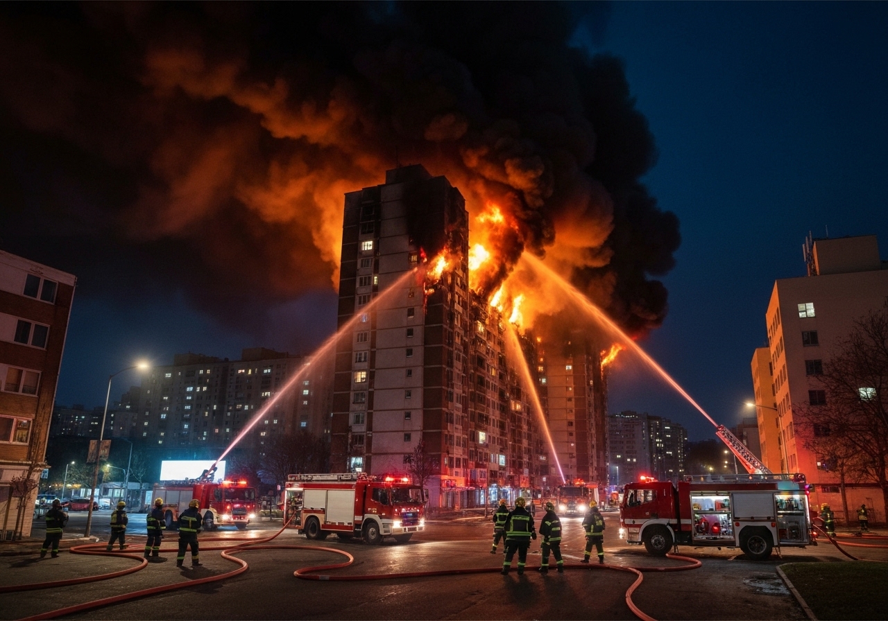 Dødstallet stiger etter storbrann i Hongkong