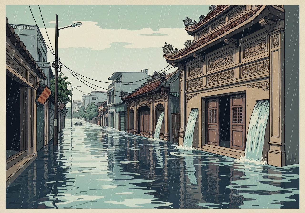 Rekordnedbør i Vietnam: 48 norske studenter rammet