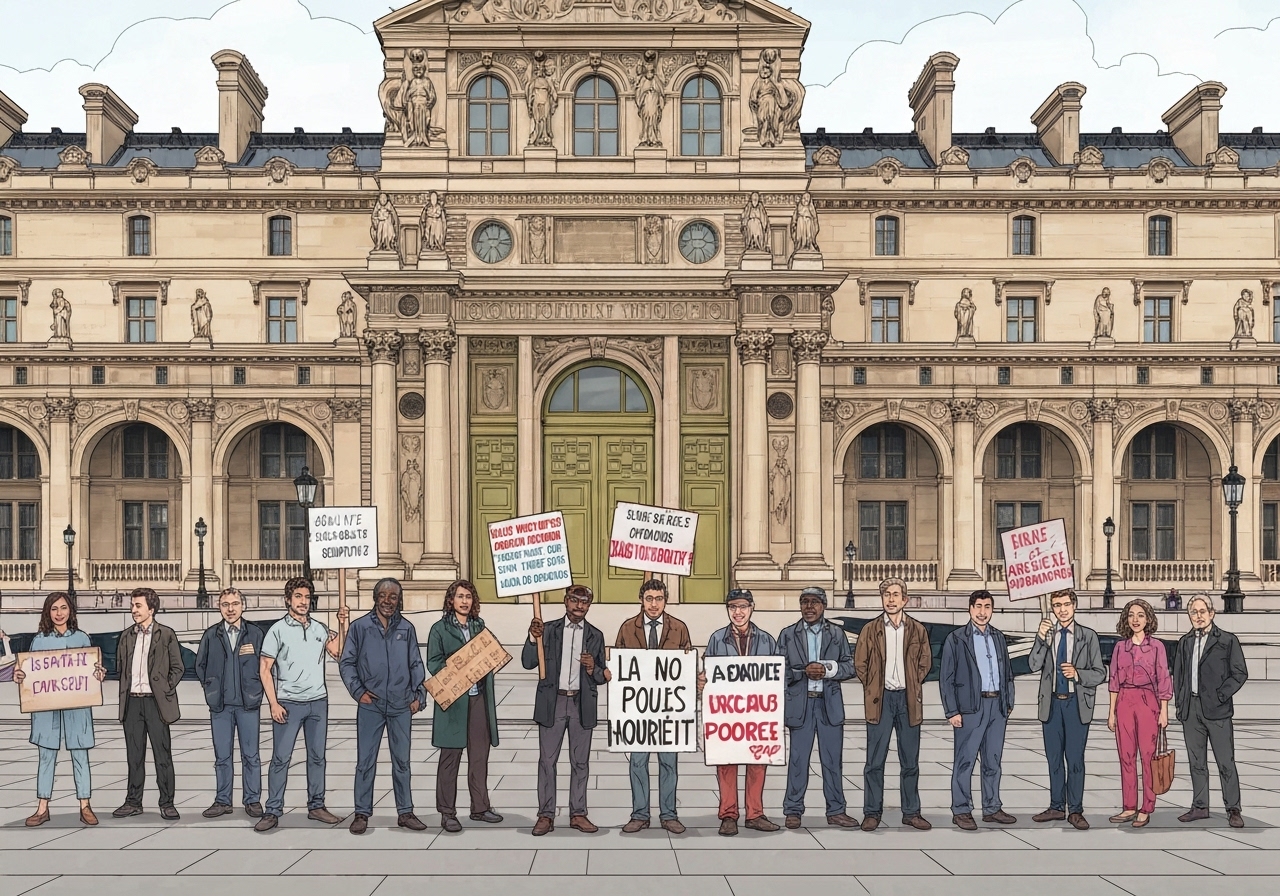 Louvre-ansatte varsler streik over arbeidsforhold og sikkerhet