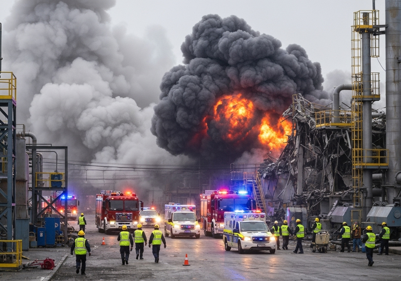 Eksplosjon ved Tennessee-eksplosivfabrikk: Minst 19 savnet