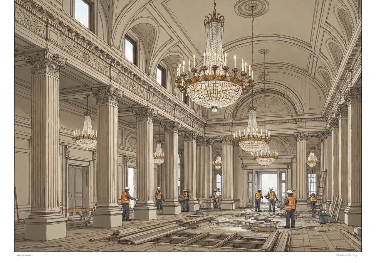 Donorer finansierer Trumps nye ballsal i Det hvite hus