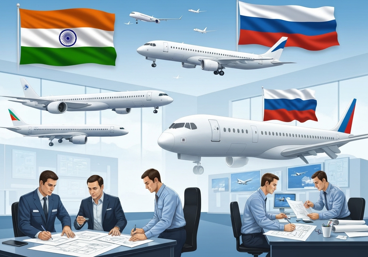 India og Russland inngår avtale om produksjon av passasjerfly