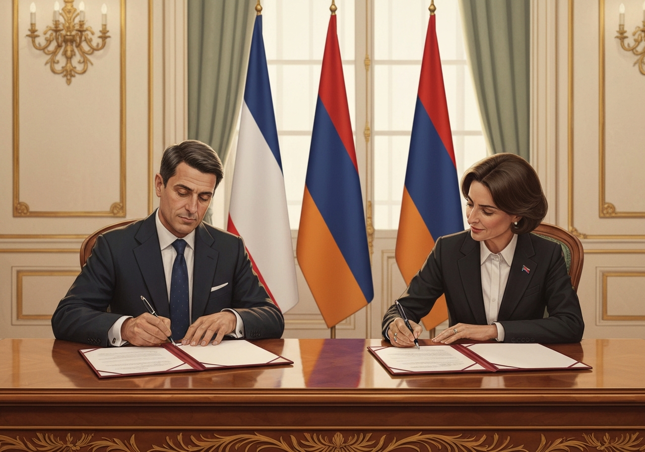 Frankrike og Armenia inngår strategisk partnerskapsavtale