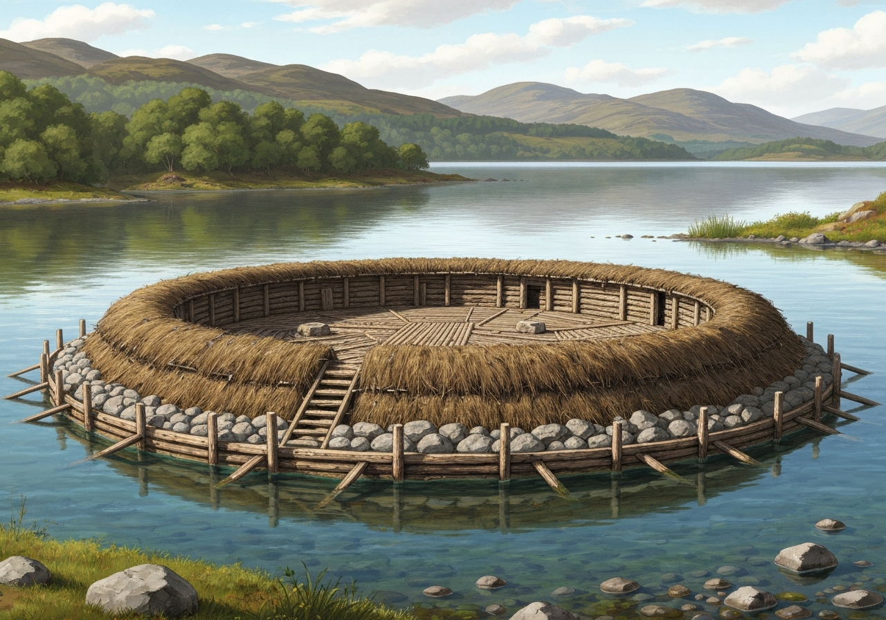 Arkeologer avdekker 5 000 år gammel menneskeskapt øy i Skottland