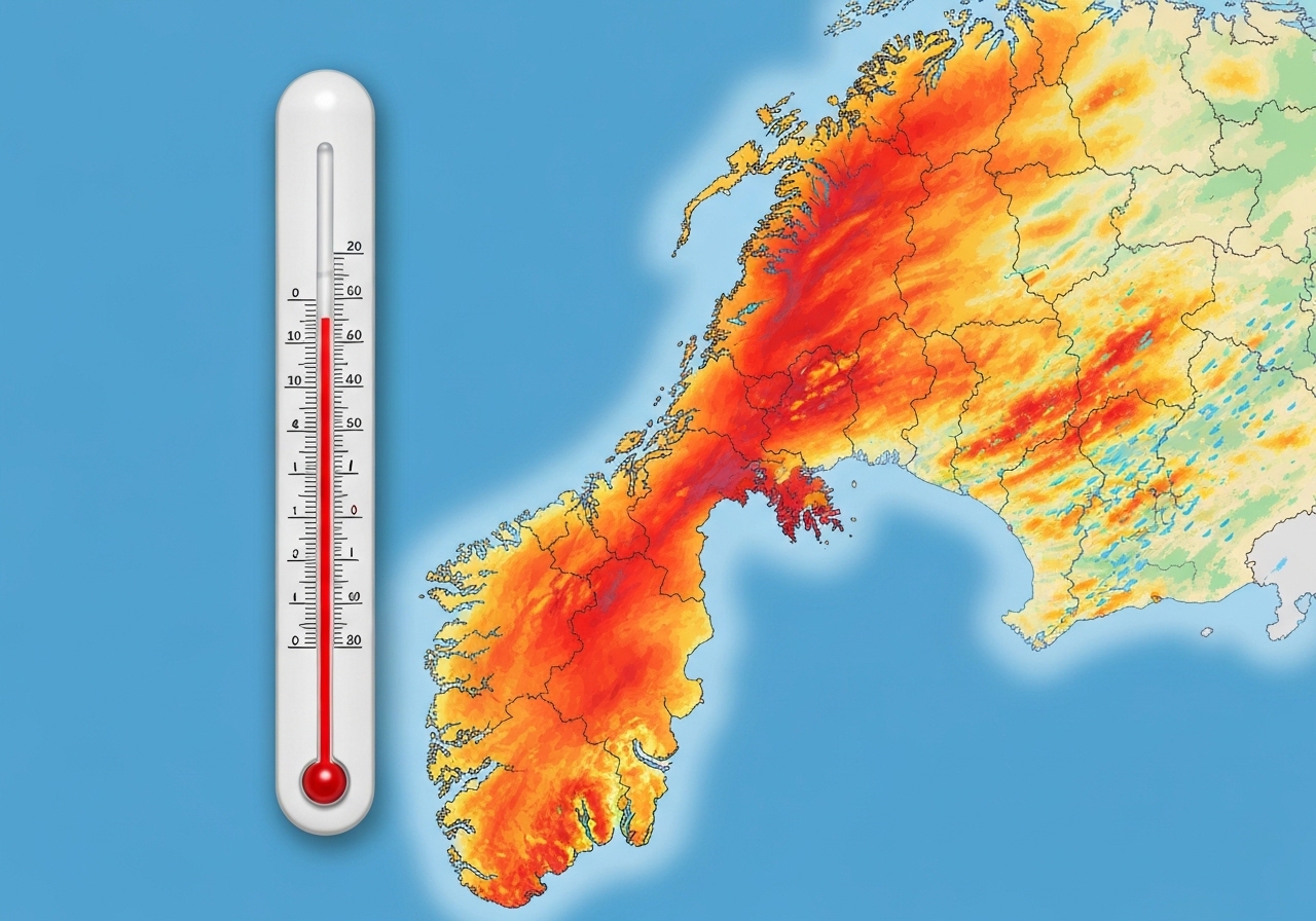 2025 ble Norges varmeste år noensinne