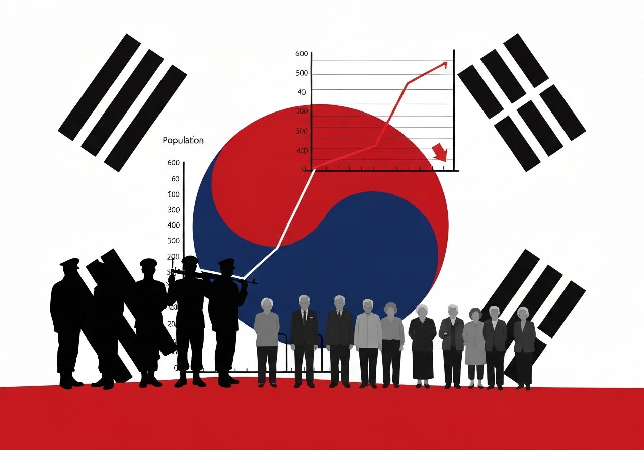 Sør-Koreas militære utfordres av demografisk krise