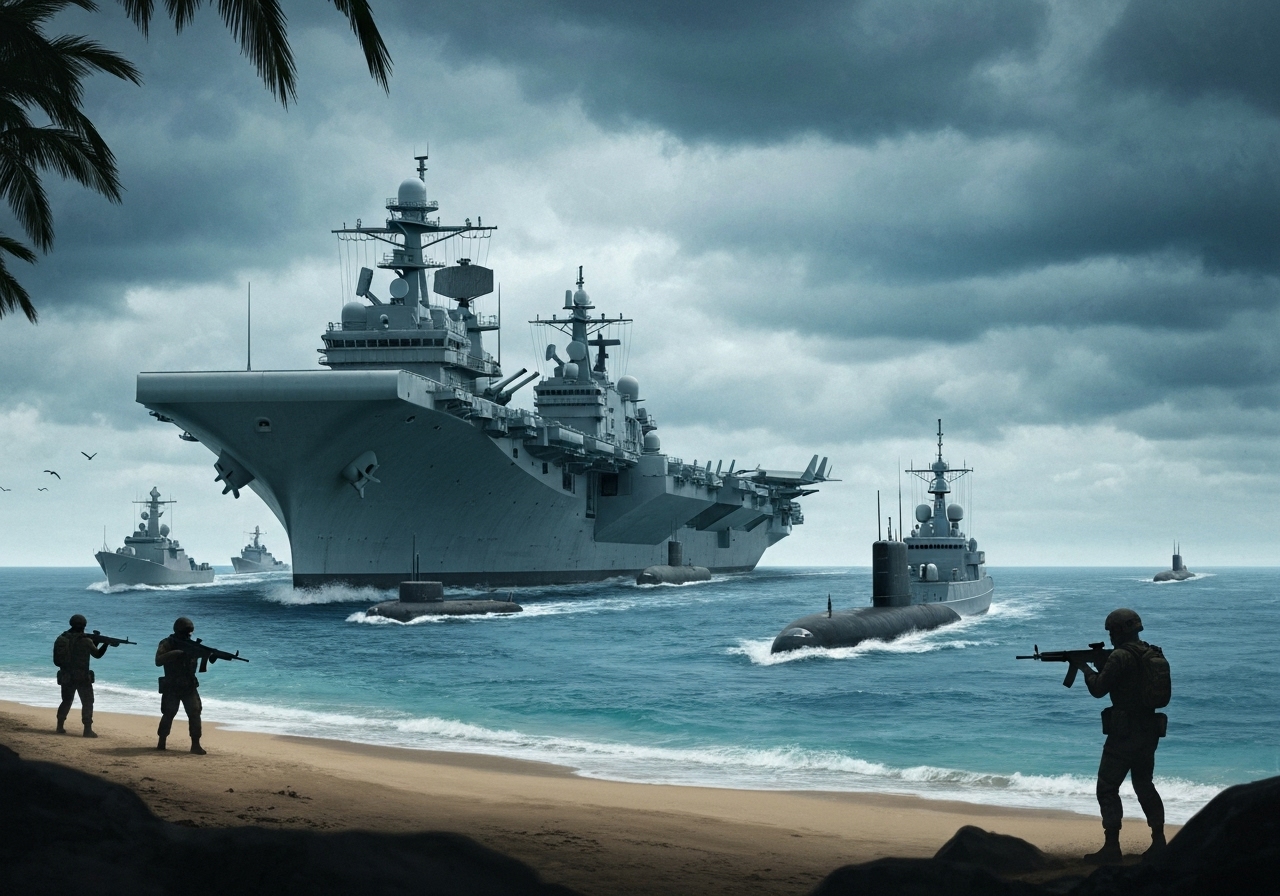 Økende spenning i Karibia: Venezuela mobiliserer milits, USA styrker militær tilstedeværelse