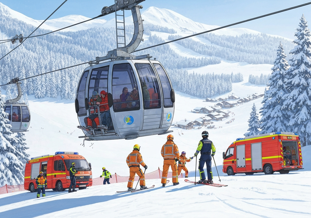 Gondolulykke i Sveits: Én omkommet