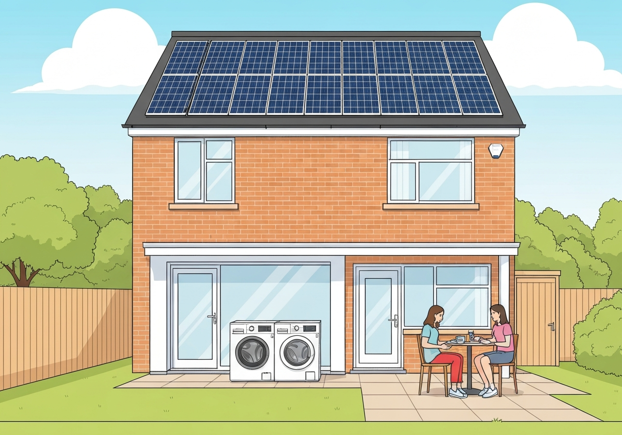 Britiske husholdninger kan få betalt for å bruke vaskemaskiner på solfylte dager