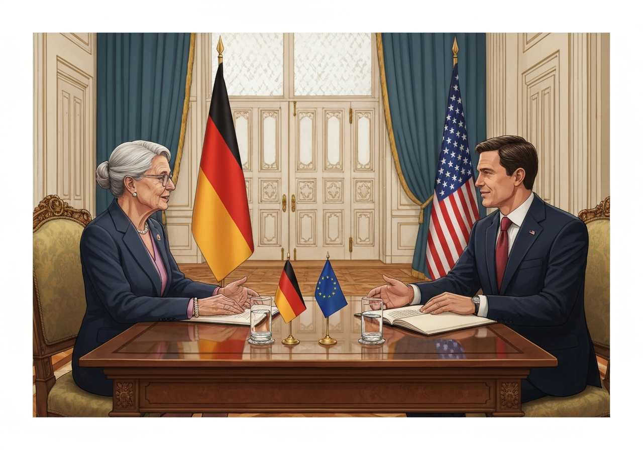 Tysk leder oppfordrer USA og Europa til å gjenopprette transatlantisk tillit