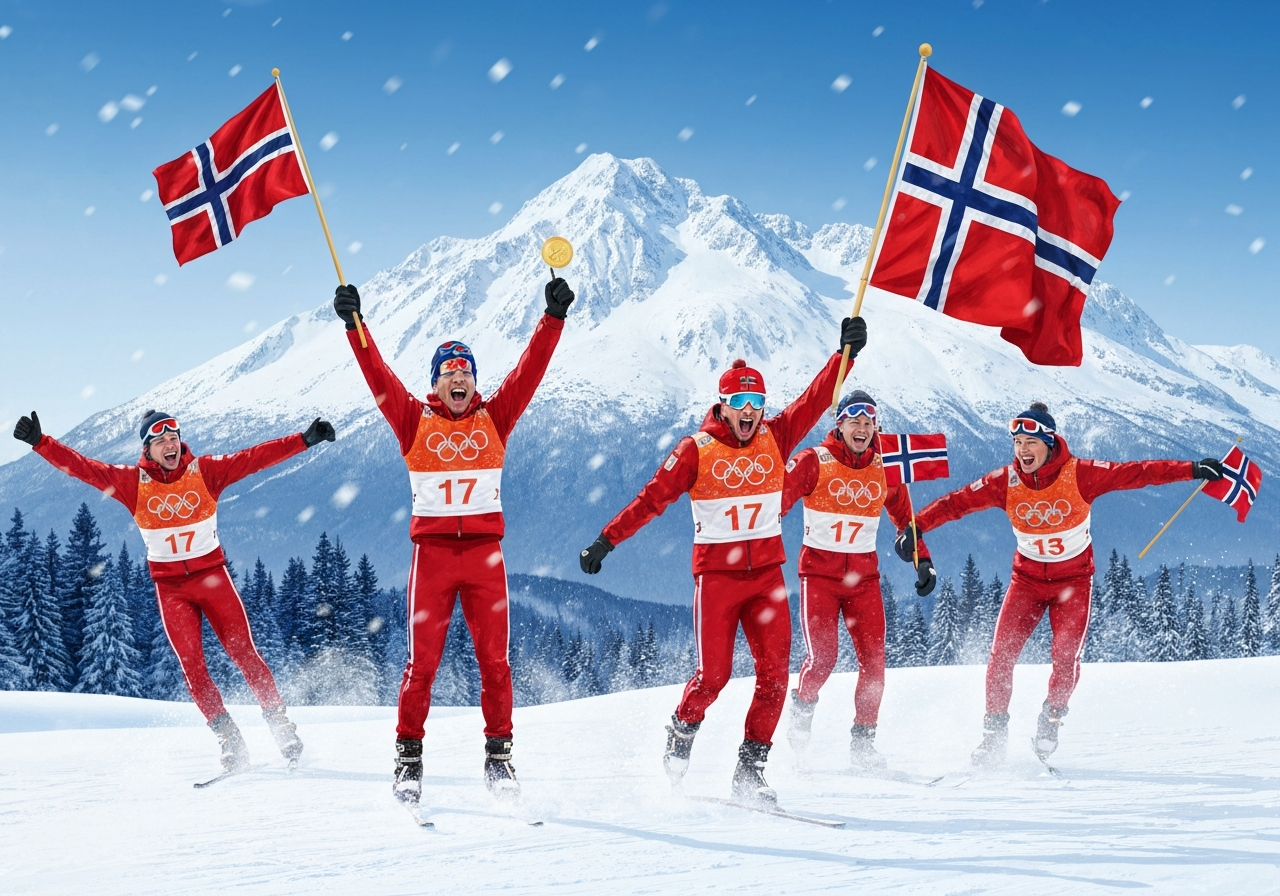 Norge setter ny rekord med 17 gull i vinter-OL