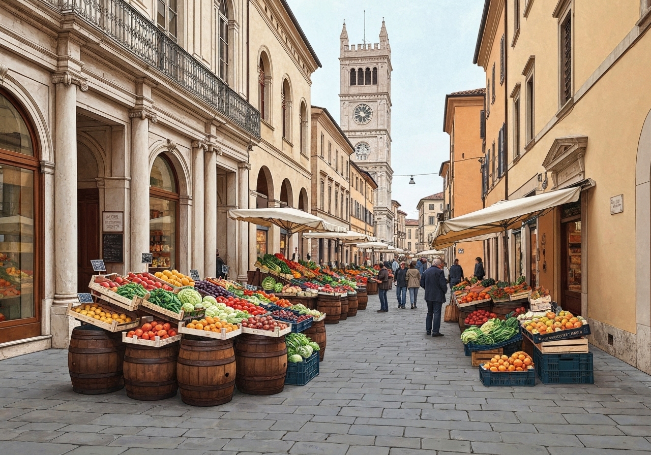 Utforsking av Modenas kulinariske skatter: Balsamicoeddik og morgenmarkeder