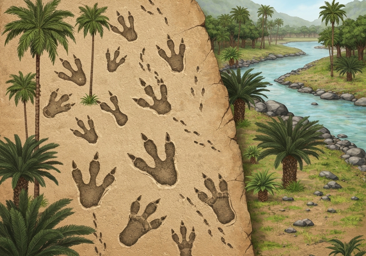 3 millioner år gamle dyrespor oppdaget i Sør-Afrika
