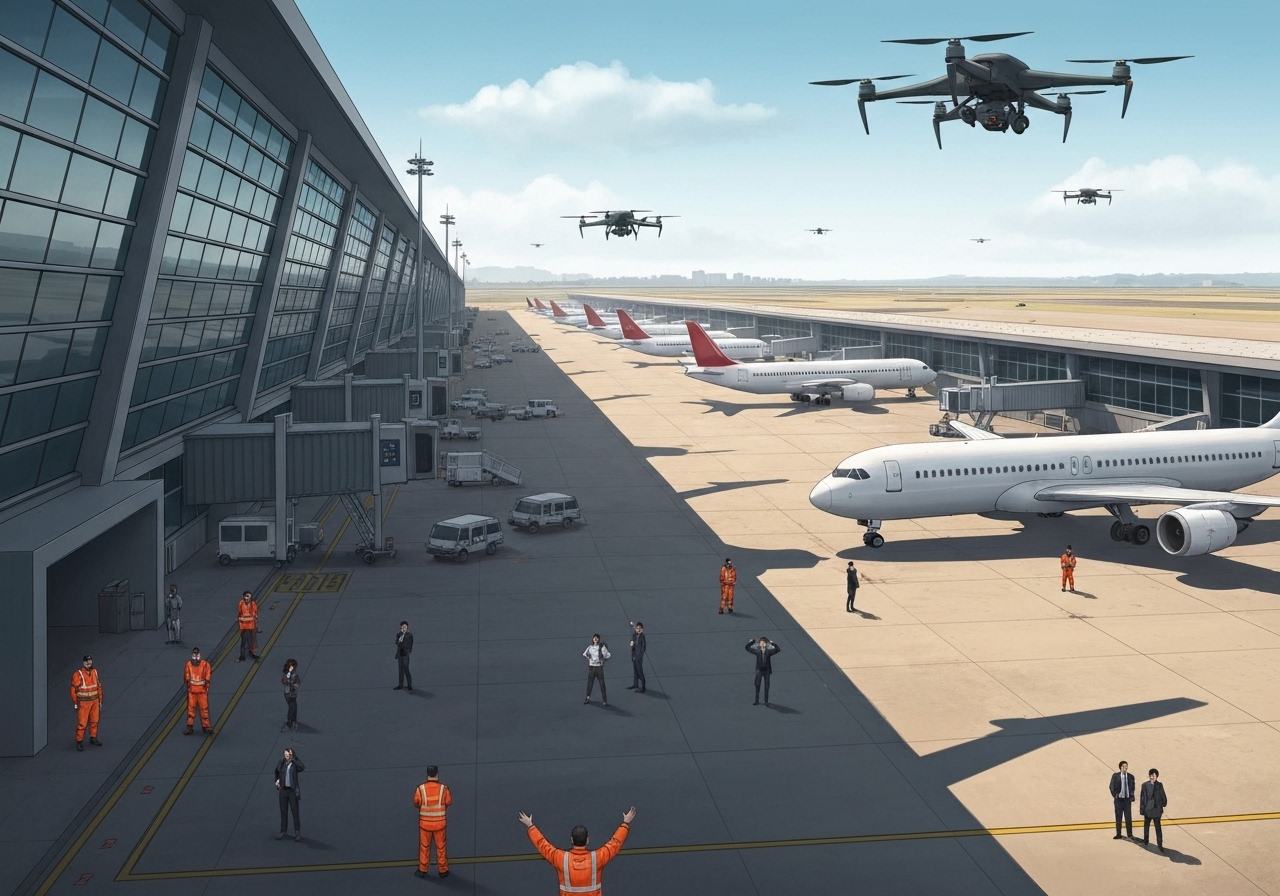 München lufthavn stengt etter droneobservasjoner