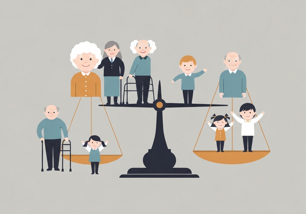 Eldre voksne overgår antall barn i USA