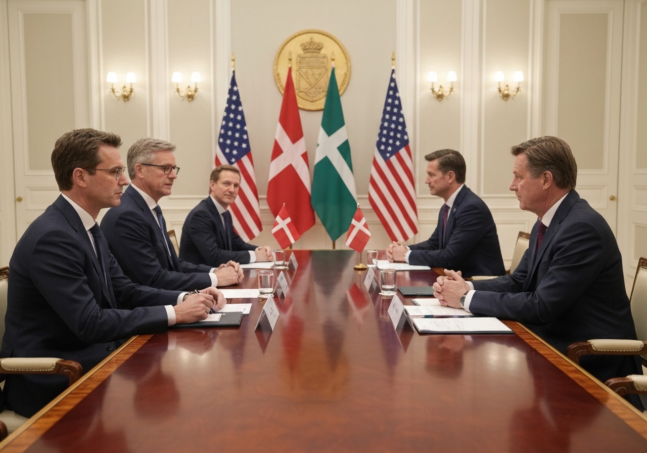 Danmark og USA uenige om Grønlands fremtid etter toppmøte i Washington