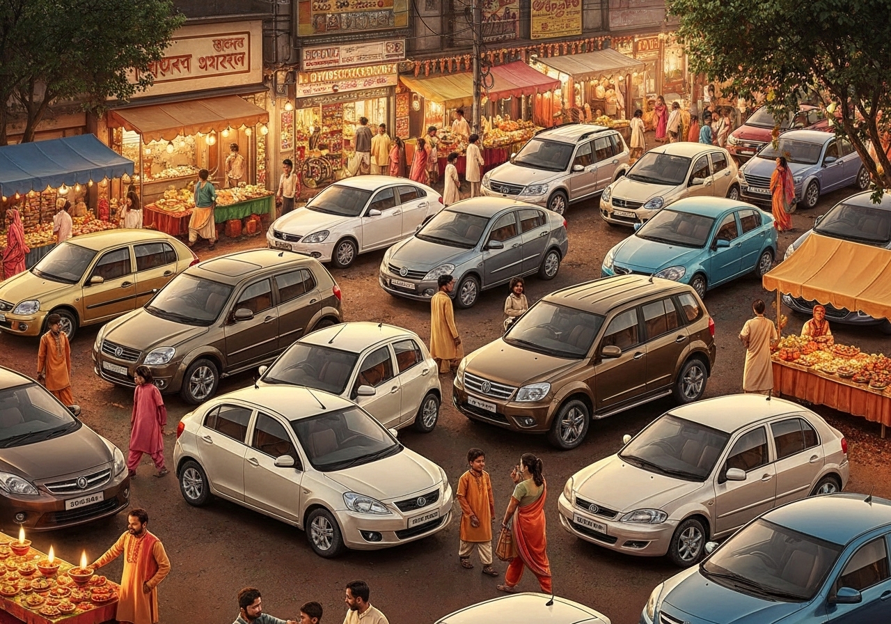 Indiske bilkjøpere foretrekker bensindrevne biler denne høytidssesongen