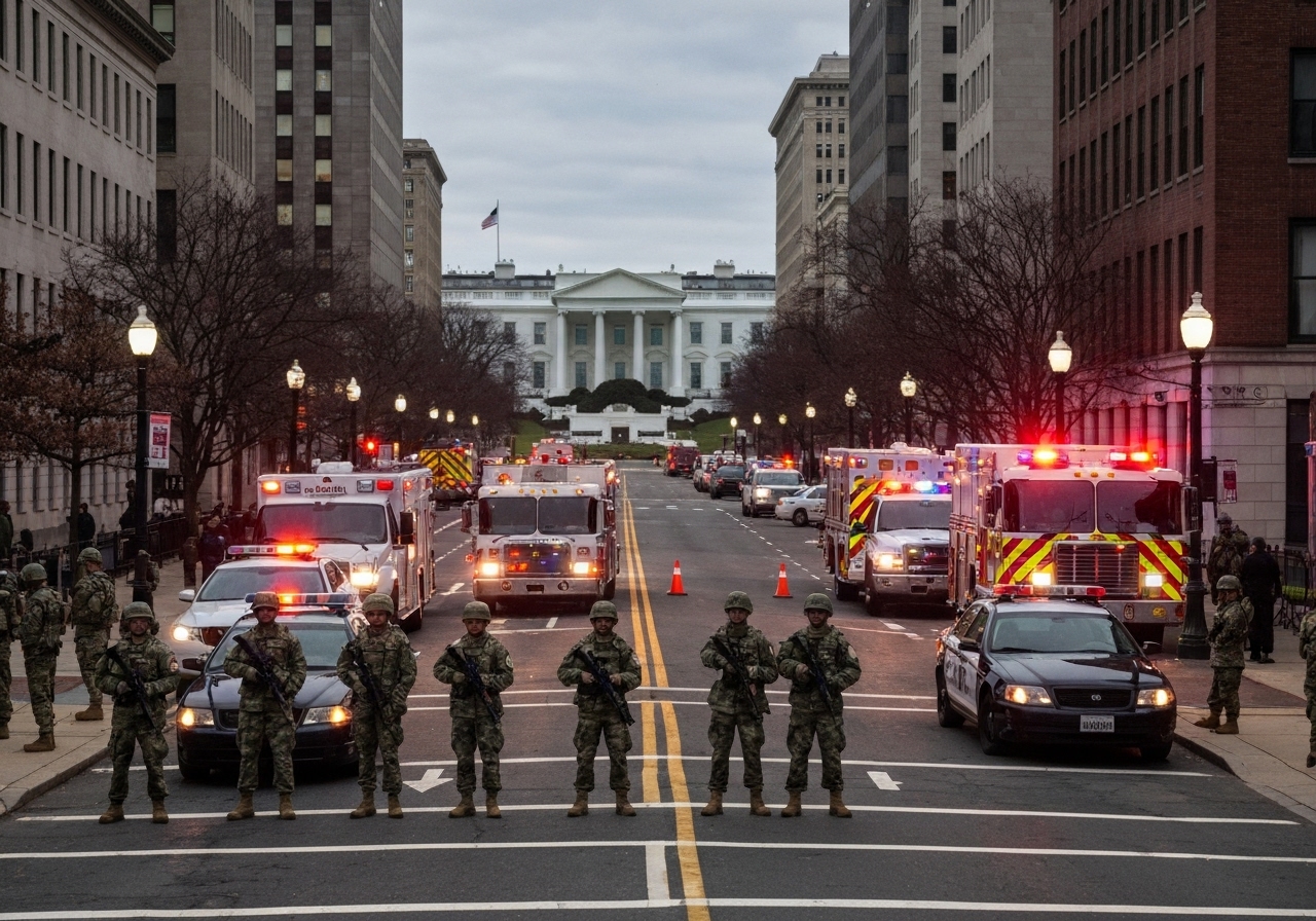 To nasjonalgardister skutt nær Det hvite hus