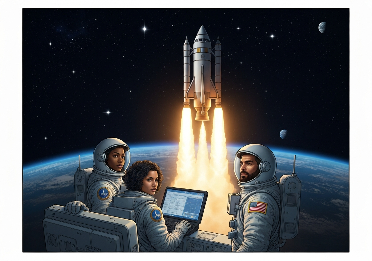 Historisk måneoppskytning markerer ny æra i romfarten