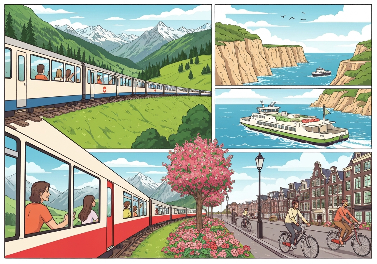 Reiseguide til Europas lykkeligste land uten fly