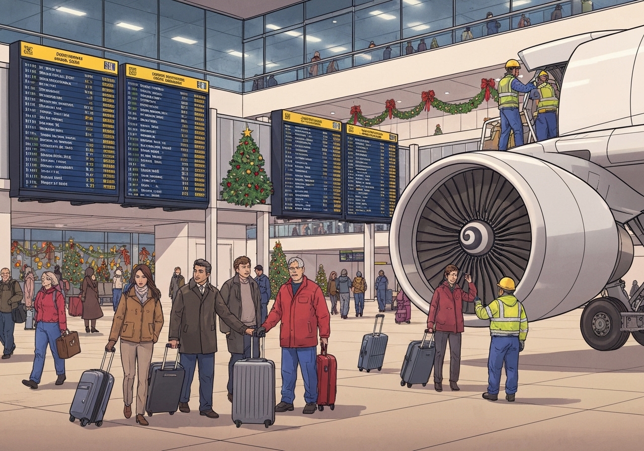 Obligatoriske jetreparasjoner truer juletrafikken