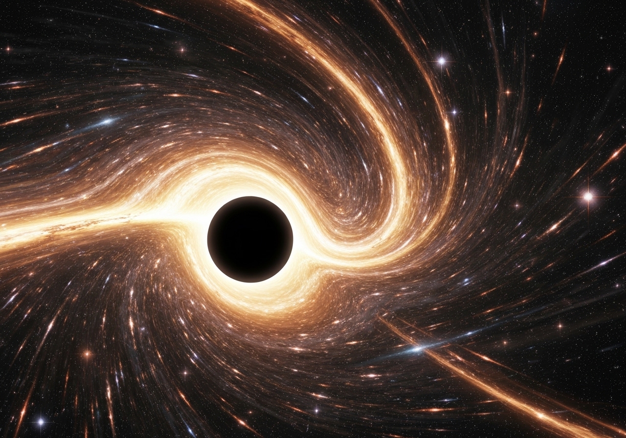 Svarte hull sender ut vinder med hastigheter på 209 millioner km/t