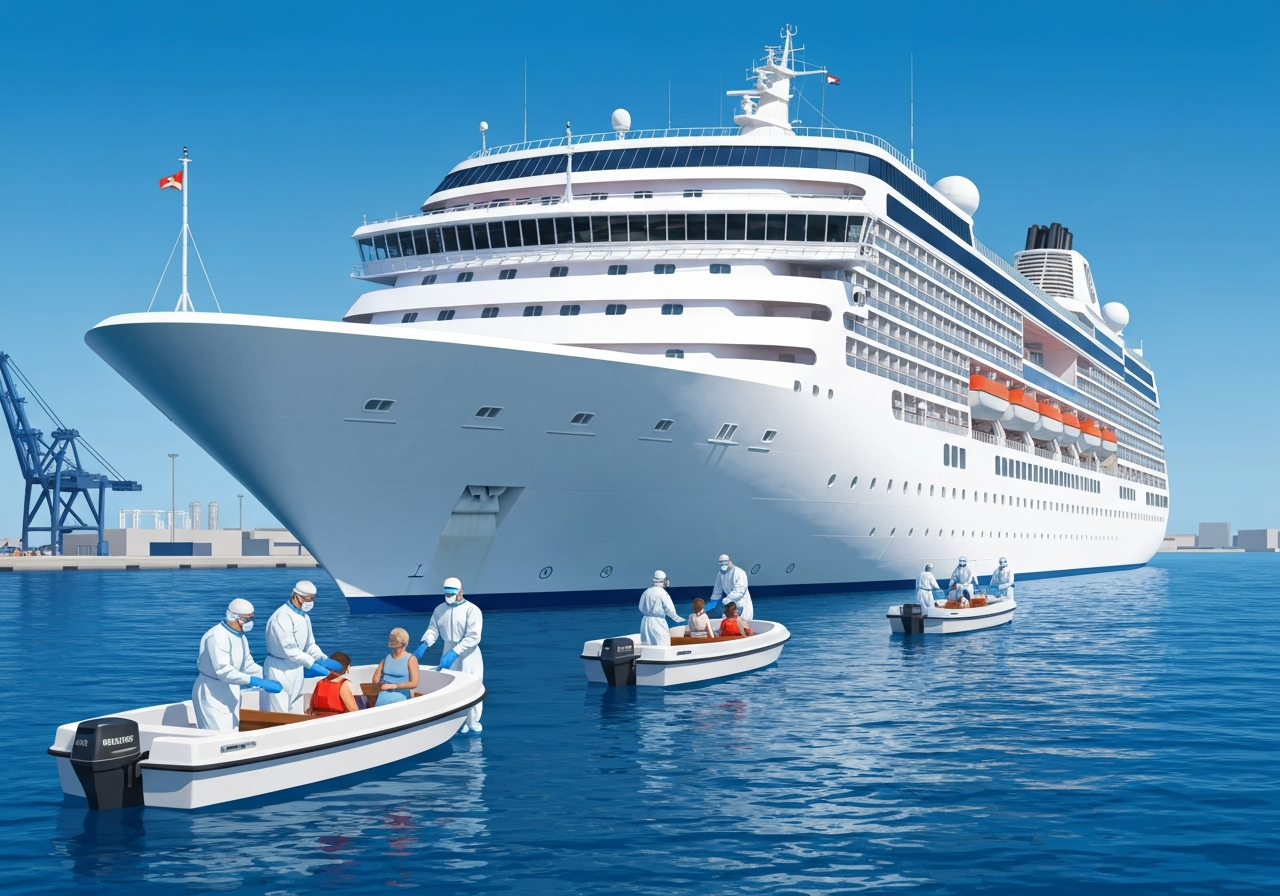 Hantavirusutbrudd på cruiseskip: Evakuering av passasjerer i Tenerife