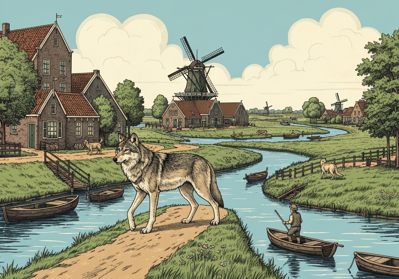 Økende ulvebestand i Nederland skaper utfordringer