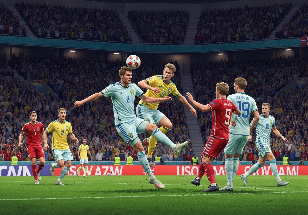 Sverige snur kampen og slår Norge i dramatisk oppgjør