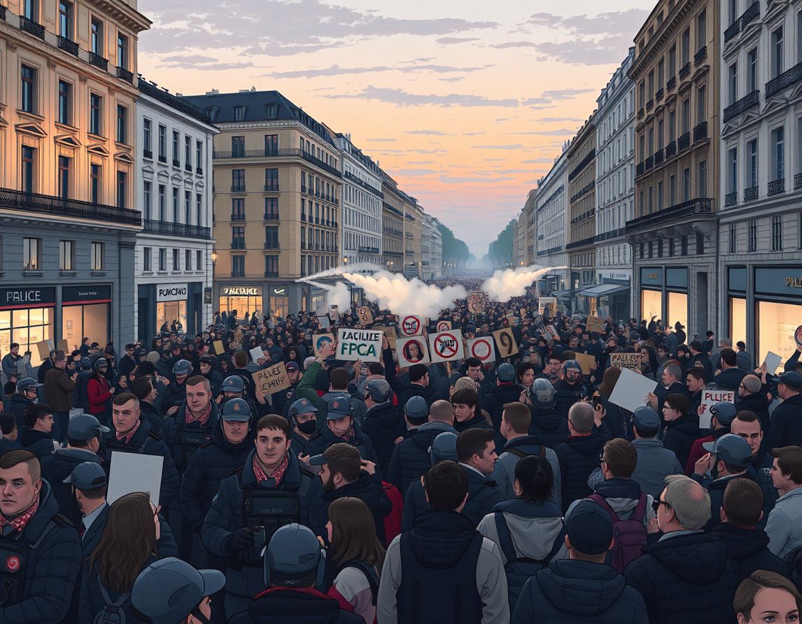 Nær 1.000 pågrepet under nye demonstrasjoner i Frankrike