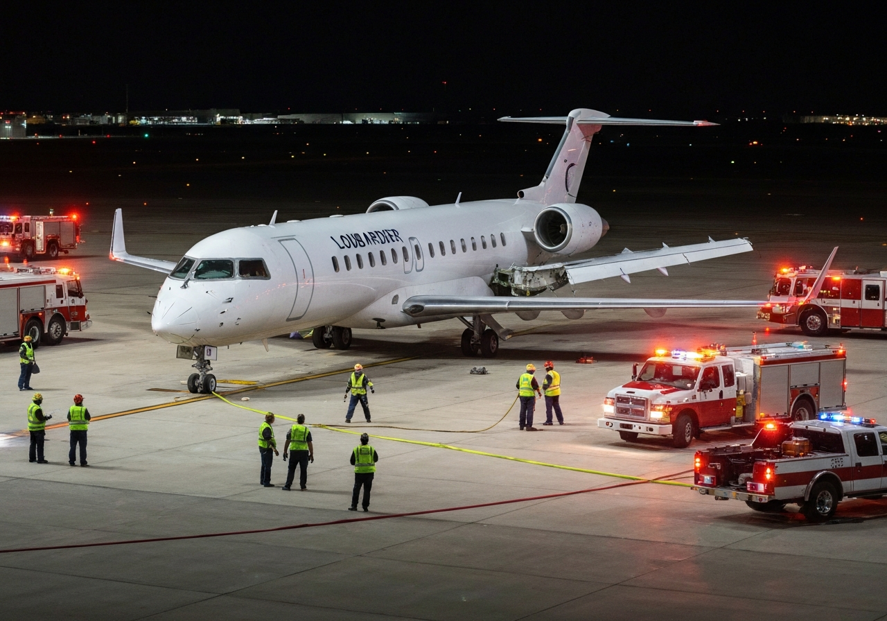 Pilot døde etter flykollisjon på LaGuardia flyplass