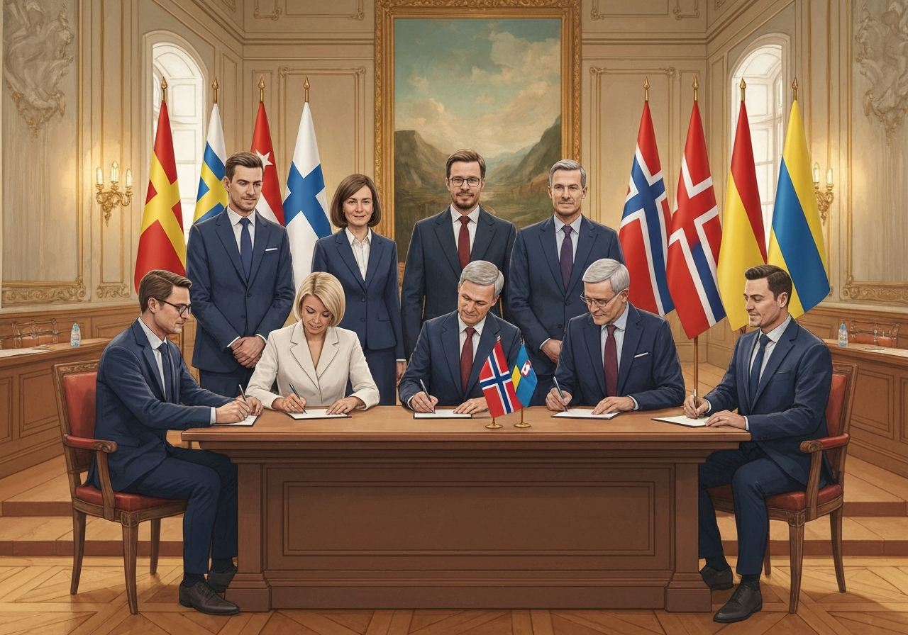 Nordiske land fornyer støtte til Ukraina