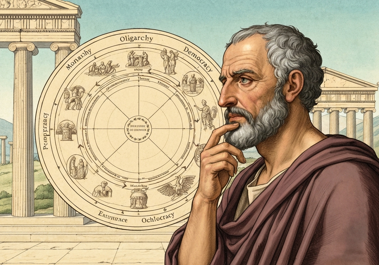 Polybius' anacyklosis: En syklisk teori om styreformer