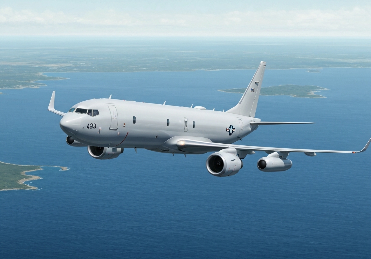Amerikanske P-8 Poseidon-fly utplassert på Gardermoen