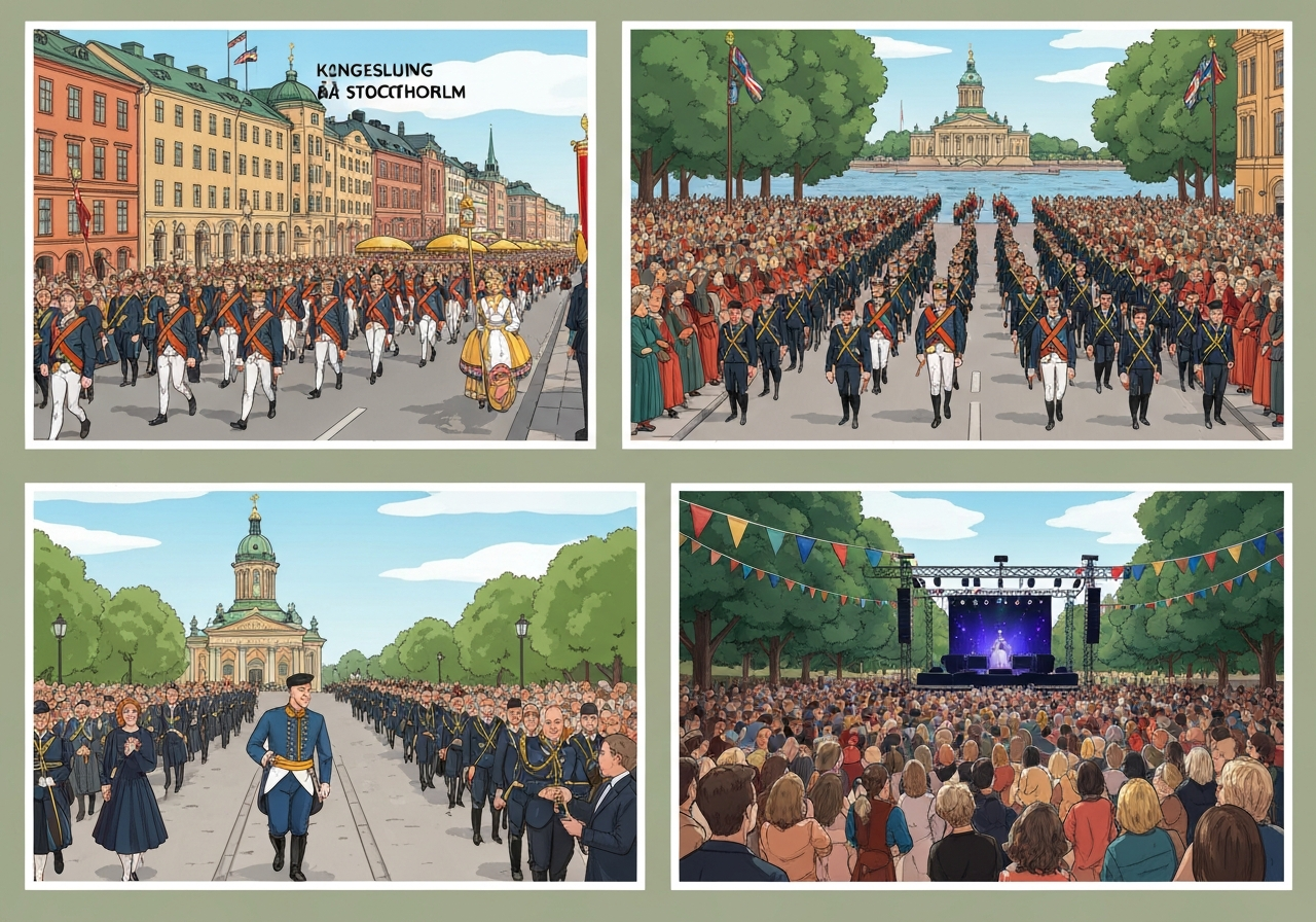 Kungaparets gullbryllup feires i Stockholm