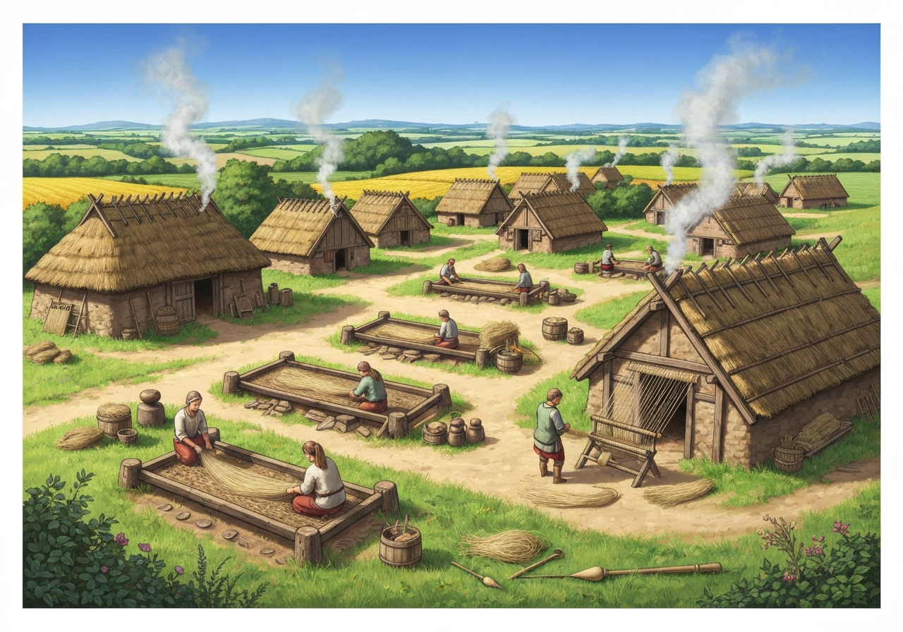 Arkeologer avdekker omfattende vikingtids tekstilproduksjonssted i Danmark