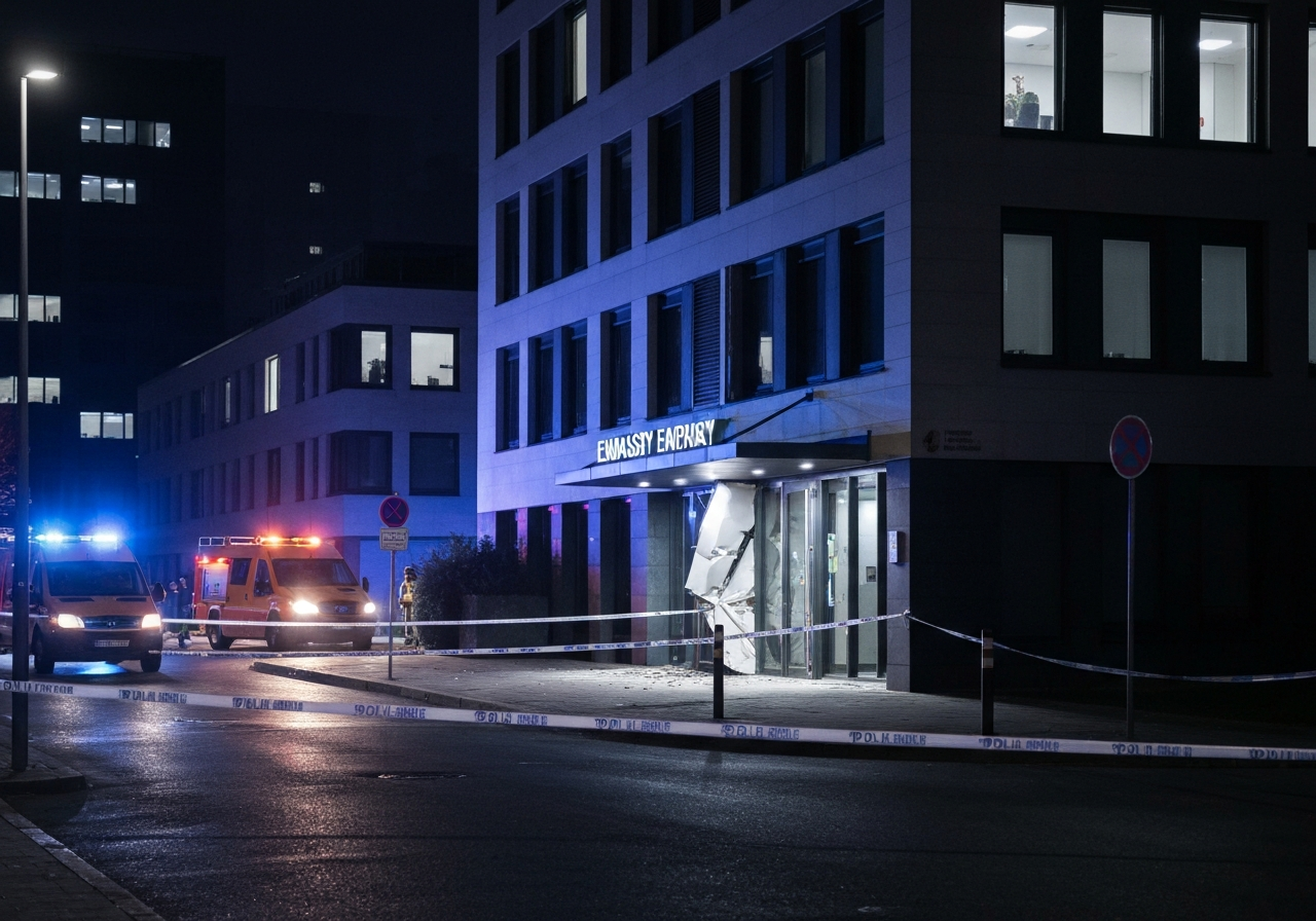 Eksplosjon ved USAs ambassade i Oslo etterforskes som mulig terrorangrep