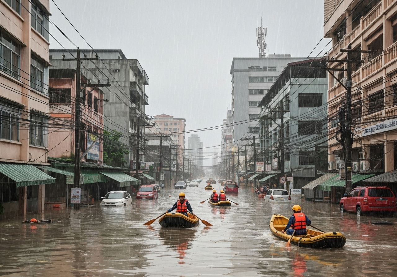Dødstallet etter flom i Sør-Thailand stiger til over 80