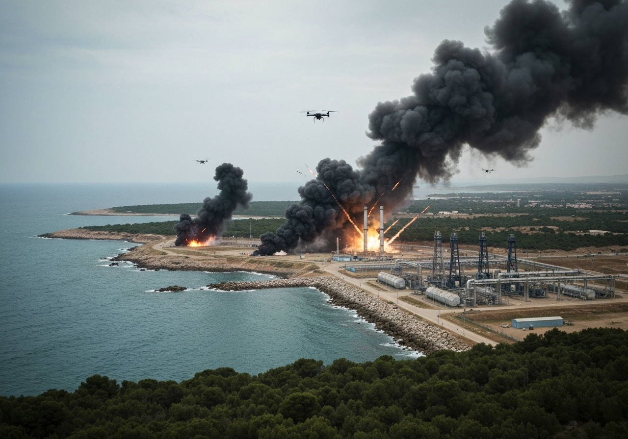 Ukrainske droneangrep rammer russiske oljehavner nær Finland